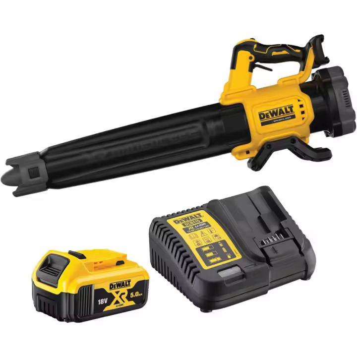 DEWALT DCMBL562P1-QW - Soplador Axial sin escobillas XR 18V. Incluye bateria de 5Ah y cargador - 1