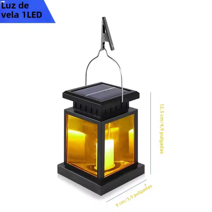 Lámpara Solar Exterior Retro Para Jardín Decoración De Piso Luz De Escenario Candle Lighting Iluminación De Ambiente Para Palacio - 1