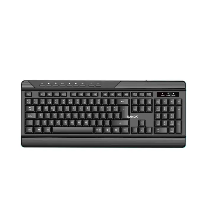 Teclado con cable USB 3.0/2.0/1.1 Universal alta velocidad SANDA diseño multilenguaje,funcion impermeable mejor calidad. - 1