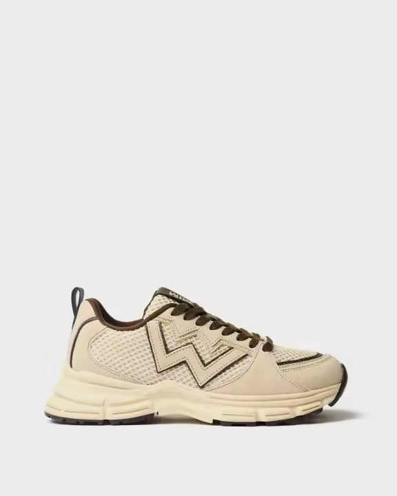 MIM Double U 2.0 Zapatillas para mujer beige en textil 9390461813066 - 1