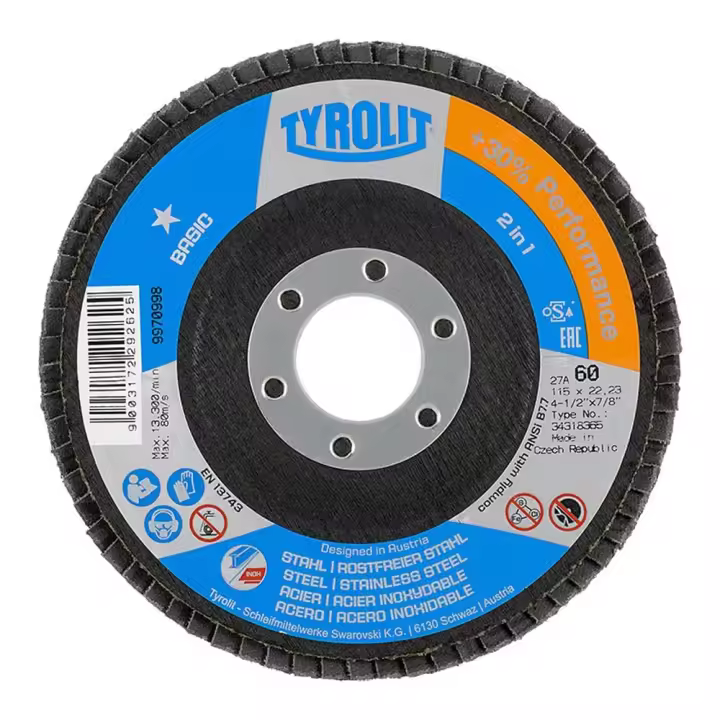 Tyrolit Disco de Laminas para Acero y Acero Inoxidable 115x22,2 ZA60QB - 1