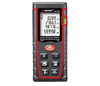 SNDWAY Medidor de distancia láser SW-T60 Telémetro láser digital Medidor de distancia de 60 m Volumen de área de cinta métrica con nivel de burbuja y pantalla LCD de 4 líneas - details 0