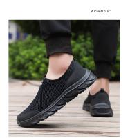 Zapatos De Vulcanización Para Hombre Zapatillas Transpirables Casual Antideslizantes Ligeros Tenis Masculino Sin Cierre Talla Verdadera - details 4