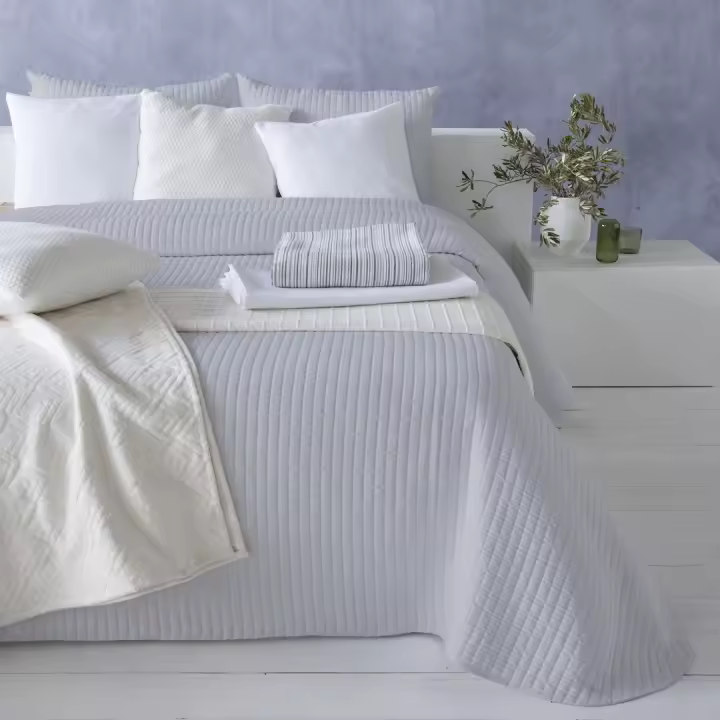 ETHERE MAISON - Colcha jacquard reversible algodón Nagore - 1
