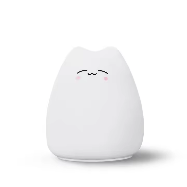 Lámpara De Noche Animal Bonita Para Bebe Recargable Por USB Con 3 Grados De Iluminación Ajustable Para Amamantamiento Y Dormitorio - 1