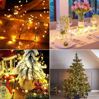Luces De Navidad LED Clúster 3-18m Para Exterior Y Interior Decoración De Jardín Dormitorio Fiesta Caso De Uso: Árbol Y Hogar Color Calido Fuente De Luz LED - details 3