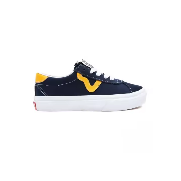 Vans Sport JR Azules para Niño - Lona con Línea Amarilla - 1