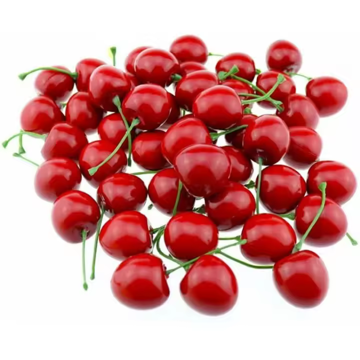 10/20Pcs Artificial Cereza Falsa Modelo De Fruta Para Pastel Decoración De Mesa Para Fiestas Y Fotografía De Alimentos Decoración De Hogar Y Hotel - 1
