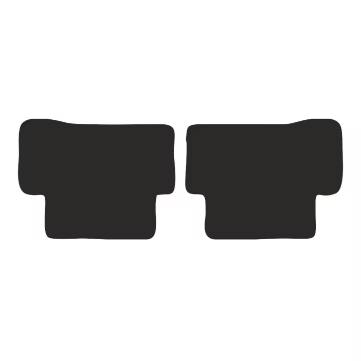 Alfombrillas traseras para: Mercedes C W205 con reposapiés station wagon, sedan 2015- - 1