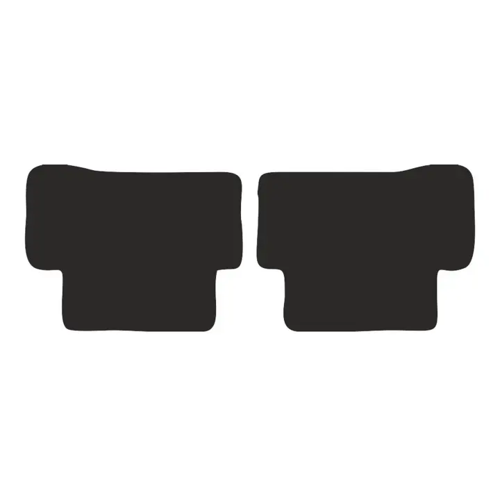 Alfombrillas traseras para: Mercedes C W205 con reposapiés station wagon, sedan 2015- - 1