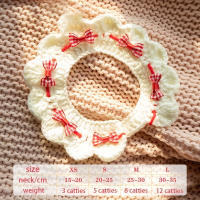 1pc Bandana De Punto Para Mascotas Ajustable Para Gatos Y Perros Lindo Accesorio Para Animales De Compañía Material De Nylon - details 1