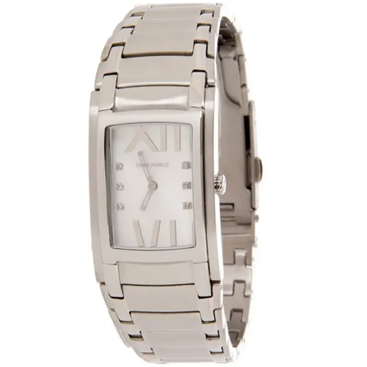 Time Force Tf3065l02m  Reloj Para Para Mujer Color Plateado - 1