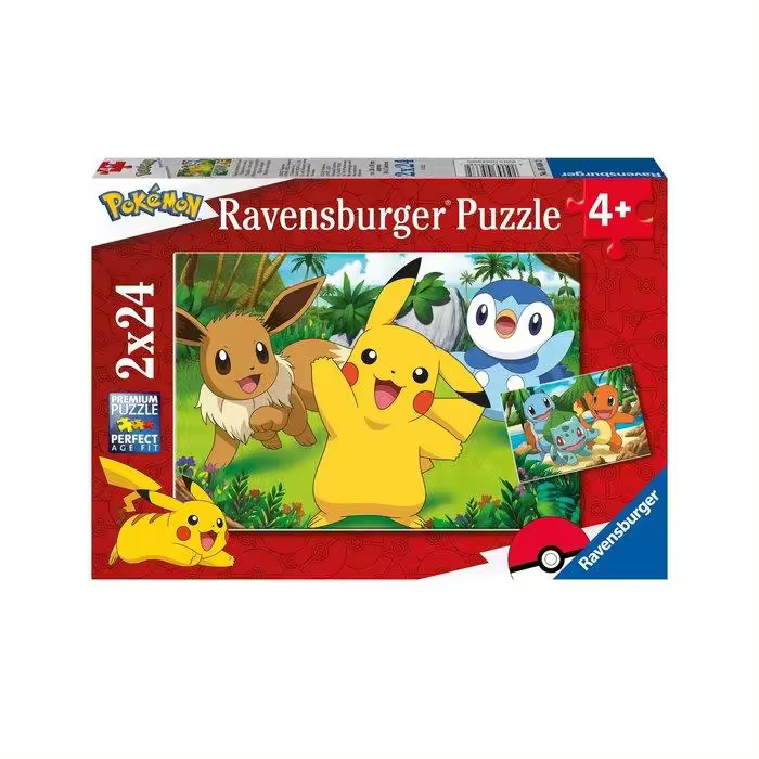 RAVENSBURGER PUZZLE 2X24 POKEMON PUZZLE 2X24 27x19x3 Cms. - 1