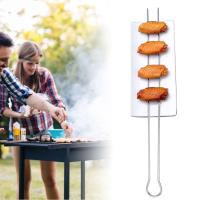 Juego De 6 Palillos De Acero Inoxidable Para Barbacoa Y Picnics Al Aire Libre Conjunto De Pajillas Para Asado Camping - details 0