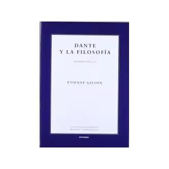 Libro Dante y la Filosofía Gilson EUNSA EDICIONES UNIV. NAVARRA - 1