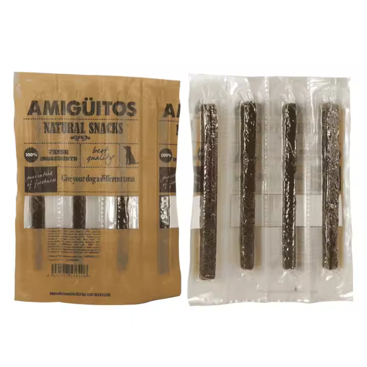 Amigúitos Snacks de Jamón para Perros | Sticks Naturales | Pack 4 Unidades - 1