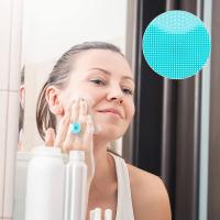 Limpia Cara Exfoliador Facial Escobilla De Limpieza Facial Silicona Para Eliminar Acné Y Caspa Pinos Tamaño S No Eléctrica - details 3