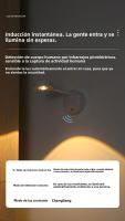 Luz Nocturna Sensor De Movimiento LED Sin Cable USB Para Cocina Dormitorio Sala De Estar Iluminación Interior Lámpara De Pared - details 2