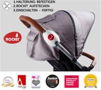 ROCKIT Rocker PILAS Ayuda para dormir para bebés, mece suavemente cualquier cochecito o carro - details 1