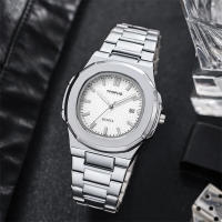 Reloj De Lujo Para Hombre Originate Quadrado De Acero Inoxidable Resistente Al Agua Con Luminiscencia Fecha Y Correa De Acero Reloj De Pulsera De Cuarzo - details 8