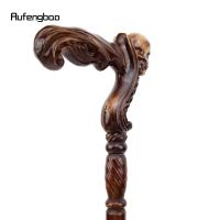 Bastón De Madera Marrón Con Diseño De Cráneo Para Moda Y Vampire Cospaly Fiesta Decorativo Mace Varita Halloween 93cm - details 6