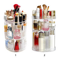 Organizador De Maquillaje 360 Grados Rotativo Transparente Y De Moda Almacenamiento Multifuncional De Cosméticos En Unidad De Plástico Tamaño 34x28x23.5cm - details 2