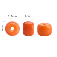 60Pcs Lote De Cuentas De Vidrio Cristal 6x8mm Cilíndricas Para Accesorios De Joyería DIY Colgantes Pulseras Suministros De Manualidades - details 1