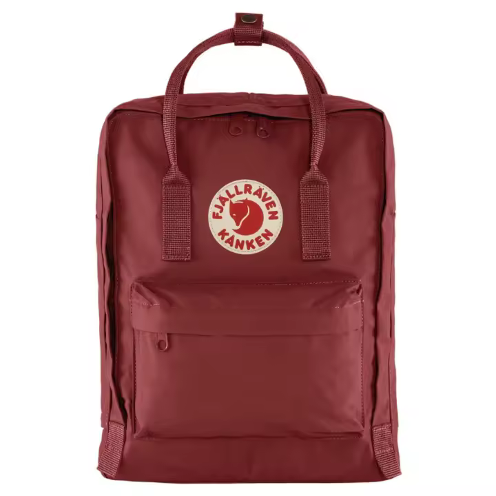 Mochila Granate Fjallraven Kanken Ox Red 16L Resistente y Versátil - 1