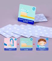 Juguetes Educativos Montessori Interacción Padre-Hijo Simulación De Cepillado De Dientes Para Niños Juego De Tablero De Motrices Finas Edad Infantil - details 8