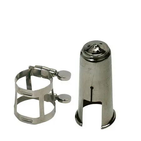 Boquillero y abrazadera para Requinto Plateado - 1