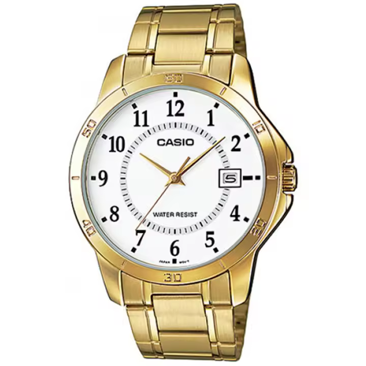 Casio Mtp-v004g-7b  Reloj Para Para Hombre Color Dorado - 1