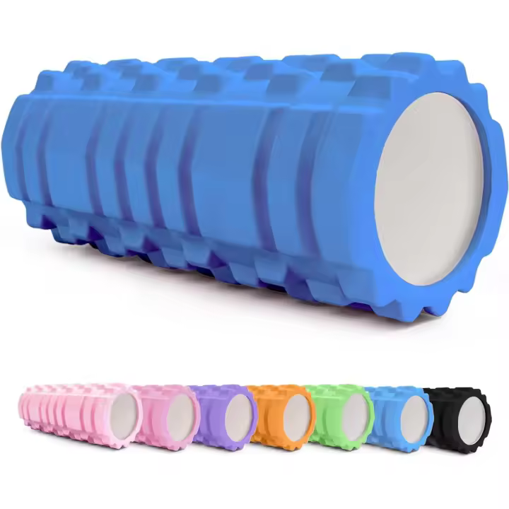 Rodillo para Masajes Musculares, Terapia, para Pilates y Yoga, alivio de dolores y entrenamiento en gimnasio, Cilindro de Gomaespuma para Fitness,  Foam Roller Ultraligero, Automasaje para Mayor Recuperación y Flexibilidad - 1