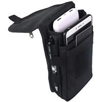 Bolsa De Cintura Impermeable Para Hombres Estilo Militar Mochila De Móvil Para Motocicleta Y Viajes Con Cinturón De Pierna - details 3