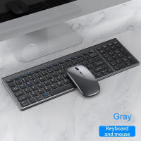 Jomaa Teclado Y Ratón Inalámbricos Ultrafinos USB 2.4G + Bluetooth Recargables Con Funciones Multimedia Para Oficina Doméstica - details 2