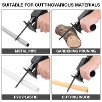 Kit De Adaptador Para Sábanas Reciprocantes Multipropósito 3/9pcs Herramienta De Carpintería DIY Para Corte De Madera PVC Metal - details 7