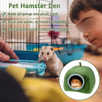 Casa De Algodón Para Hamster Y Cojín Caliente De Invierno Para Mascotas Pequeñas Caja De Acogida Para Rata/Guinea Pig/Hedgehog - details 1