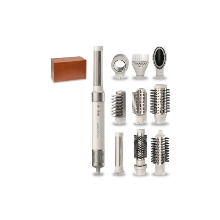Cecotec Cepillo de aire Bamba CeramicCare 10in1 AirGlam Champagne - 1