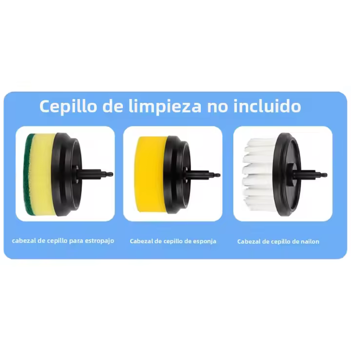 Cepillo De Limpieza Eléctrico Para Cocina Y Baño Cepillo De Lavado De Platos Recargable Inalámbrico USB Profesional Para Limpieza De Azulejos Y Lavabo - 1