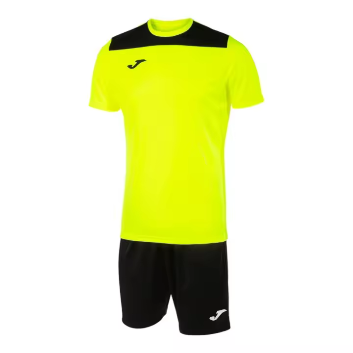 Conjunto Camiseta y Pantalon JOMA-SET PHOENIX II AMARILLO FLÚOR NEGRO-103124-061 - 1