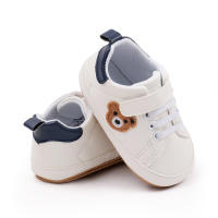 Zapatos Blancos Para Bebé Con Diseño De Oso Casual Antideslizantes Primera Caminata Para Niño Y Niña Toddler Non-slip Newborn - details 4