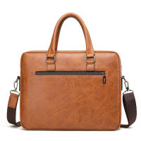Bolso De Negocios Para Hombre De Lujo En Cuero PU Bolso De Mano Para Laptop Y Archivos A4 Estilo Oficina Y Almuerzo - details 26