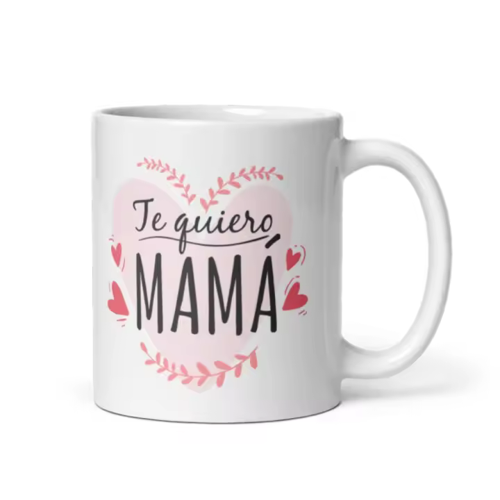Taza Cerámica Te Quiero Mamá 350 Ml - Regalo Perfecto para Mamá Stamina - 1