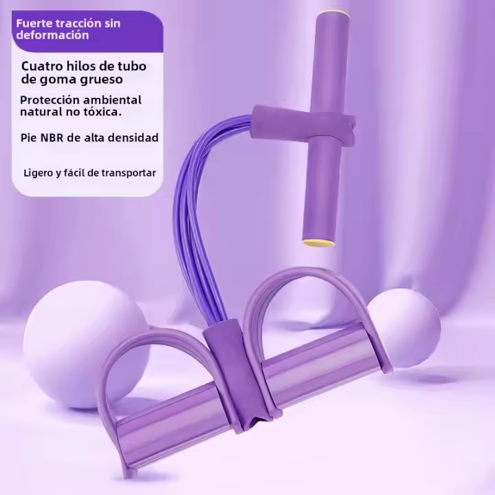 Banda De Resistencia Multifuncional Para Entrenamiento De Muslos Y Piernas Equipo De Fitness Portátil Pedal Elástico Estiramiento Y Adelgazamiento - 1