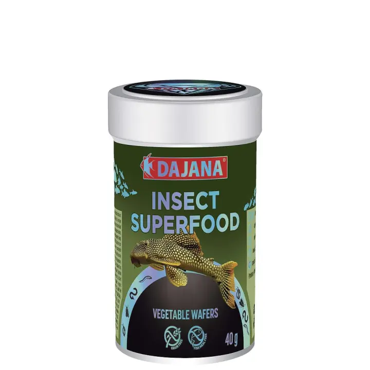DAJANA Pastillas vegetales INSECT SUPERFOOD para peces de fondo - Alimento sostenible para peces herbívoros - 1