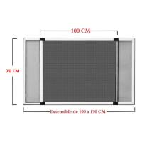 X-Mosquitera Extensible de Aluminio Blanco para Ventanas, Pantalla Antimosquitos Ajustable con Malla de Fibra de Vidrio, Protección Eficaz contra Insectos, Moscas y Mosquitos, Fácil de Instalar - details 2