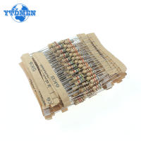 Kit De Resistentes De Película De Carbono 300/1000pcs 0.5W 1/2W 1R-3M 1R-10M Ohm Con Tolerancia De 5% Resistencia De Cuatro Anillos Coloridos - details 1