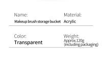 Organizador De Pinceles Para Uñas Transparente De Acrílico Con 3 Grillas Estilo Simple Soporte Para Maquillaje Y Almacenamiento De Lápices De Ojos - details 6