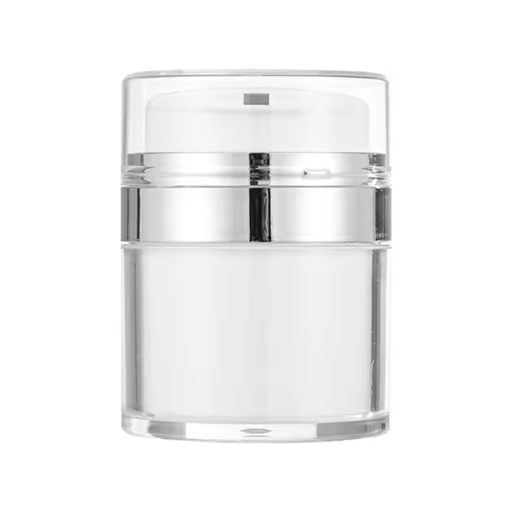 Botella De Crema De Acrylic Press-On Para Maquillaje Recargable Viaje Loción Cremas De Rostro Vaciado Vacío Caja Cosmética - 1