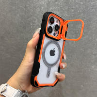 Soporte Plegable Para Lente De Protección Para Funda Magsafe Para iPhone 11 12 13 14 15 16 pro Max plus Armadura Magnética Antichoque Bumper Cubierta - details 8