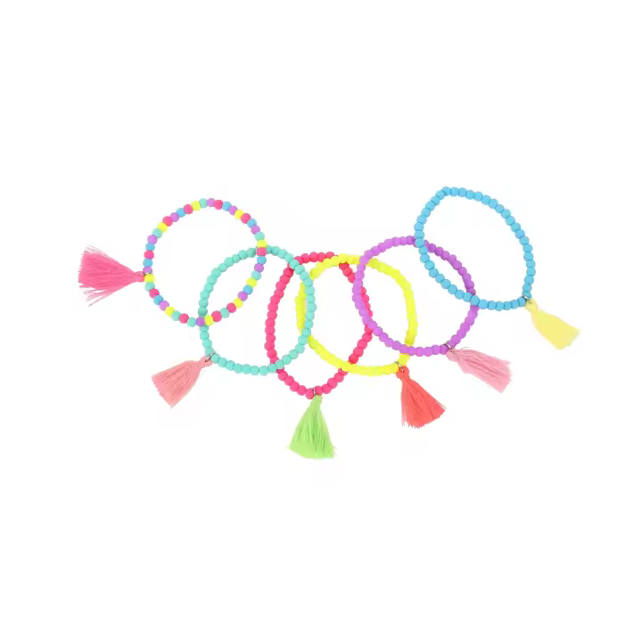 Disok Lote 10 Pulseras Pompon Artemis - Detalles Cumpleaños y Comuniones - 1